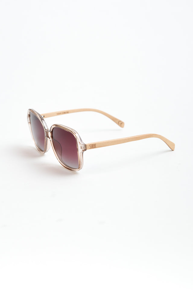 Sadie Champagne Wooden Sunglasses