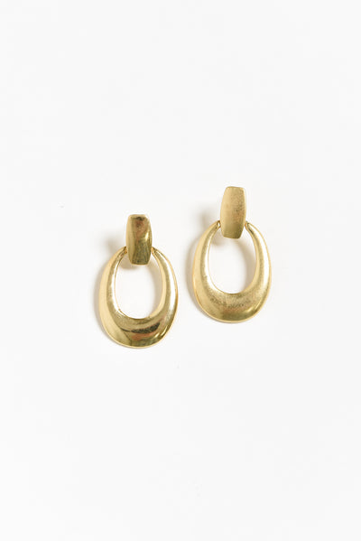 Sala Gold Disk Pendant Earrings