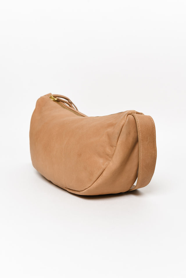 Shasta Tan Leather Sling Bag