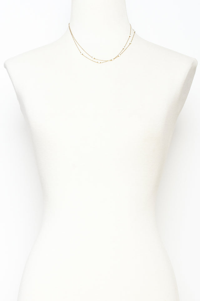 Shira Gold Plated Layered Necklace