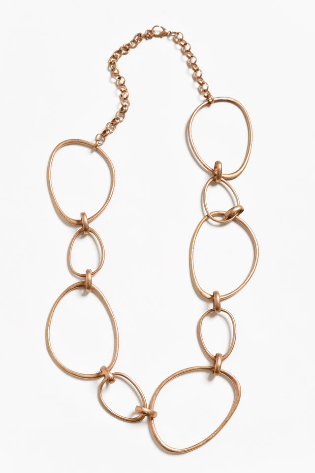 Simone Gold Circular Necklace image 3