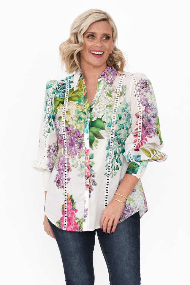 Swanson Wisteria Alba Cotton Shirt