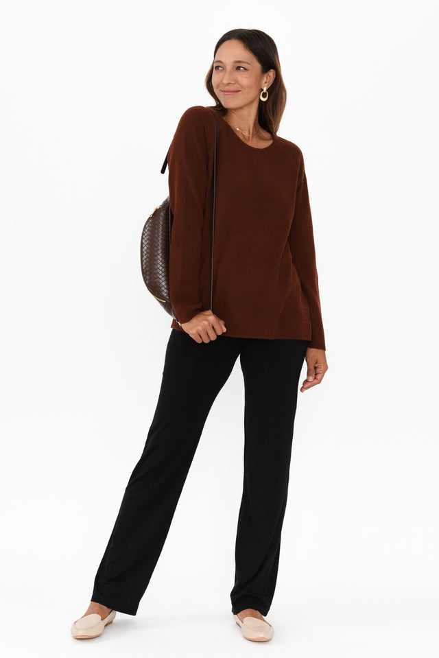 Sylvie Chocolate Knit Jumper banner image