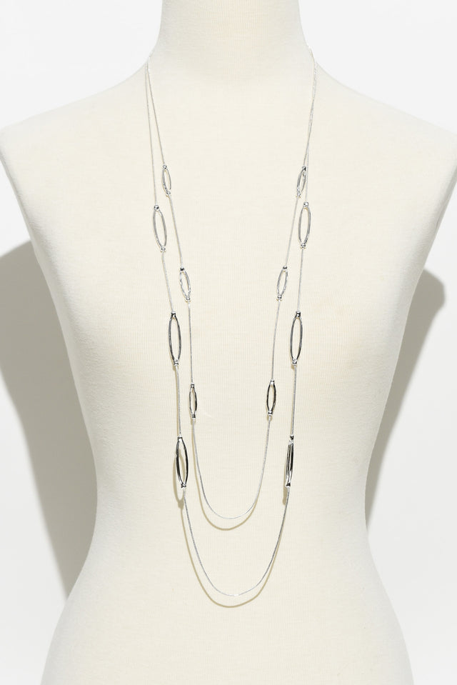 Taji Silver Layered Necklace