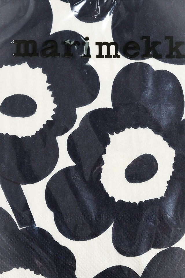 Unikko Dark Blue Flower Napkins image 3