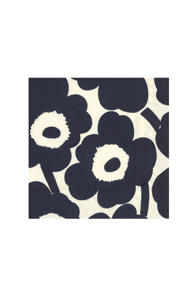 Unikko Dark Blue Flower Napkins