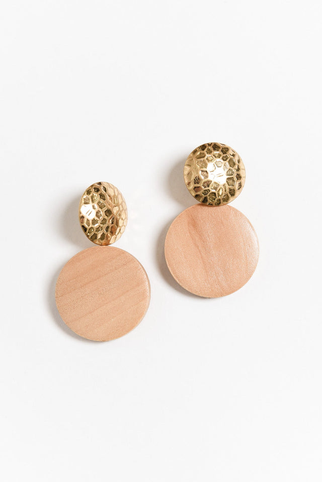 Wendell Wood Circle Earrings