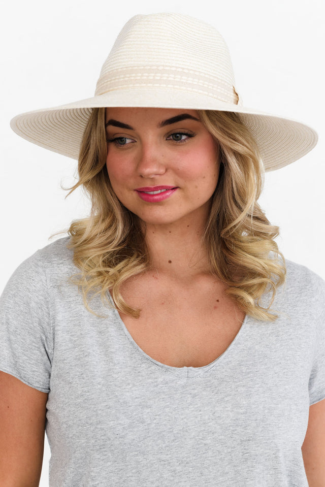 Whitehaven Ivory Flexibraid Fedora