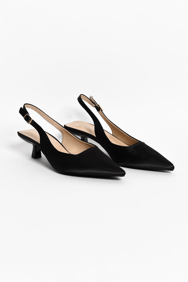 Wizz Black Slingback Heel