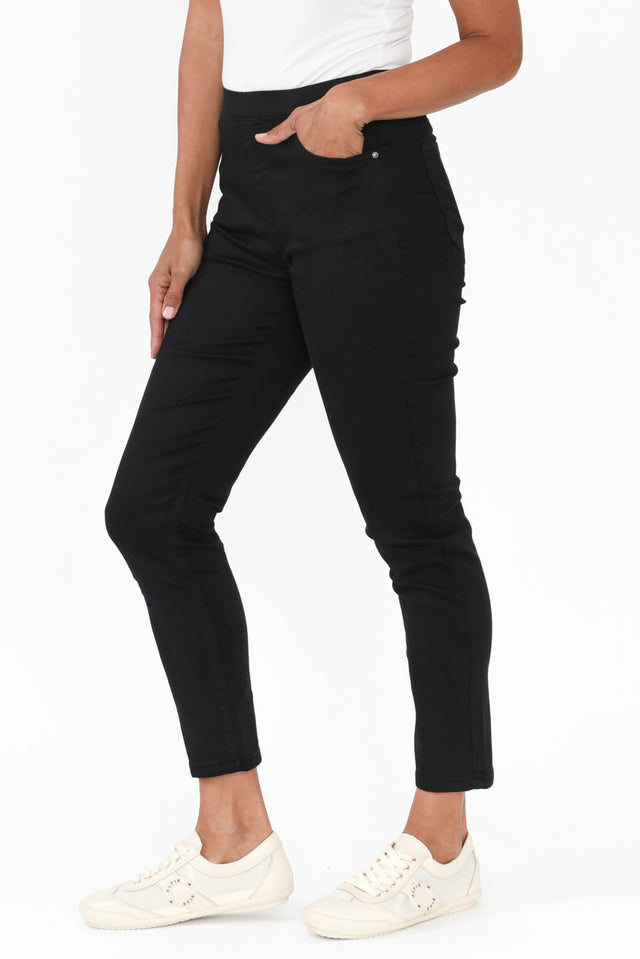 Zadie Black Denim Stretch Jeans image 5