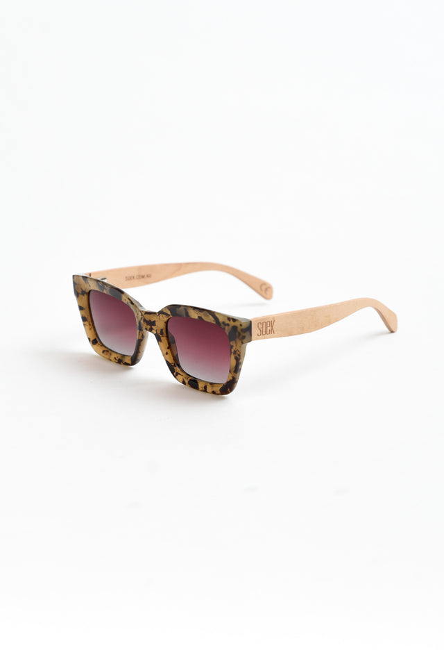 Zanthe Tortoiseshell Wooden Sunglasses