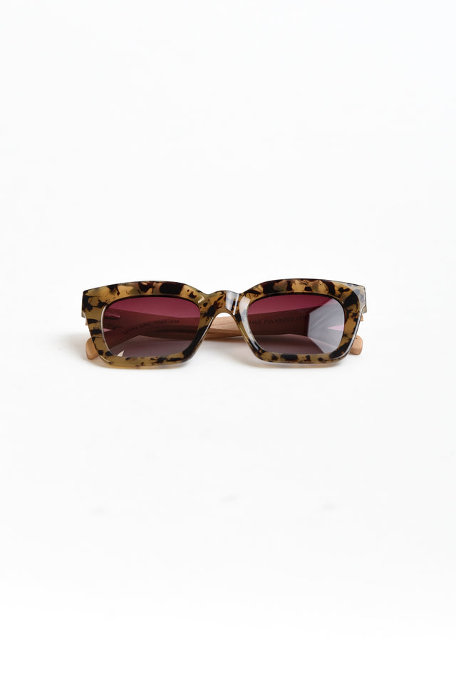 Zanthe Tortoiseshell Wooden Sunglasses image 3