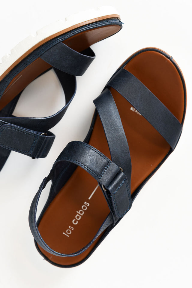 Ashli Navy Strappy Sandal image 6