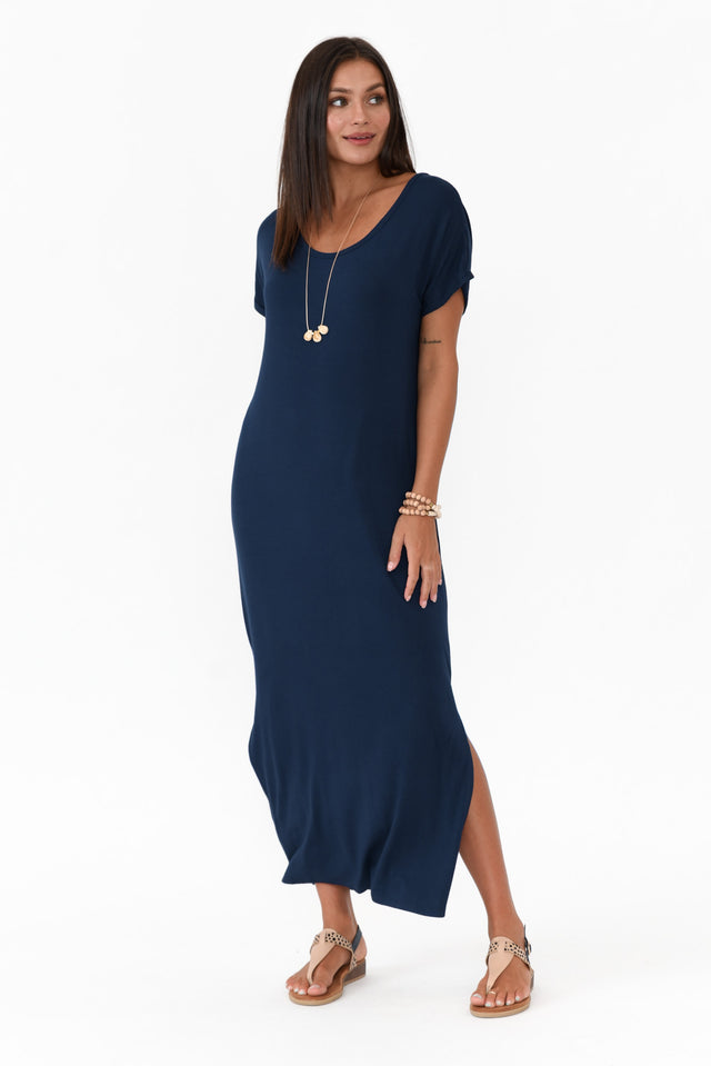 Elsie Navy Bamboo Dress image 6