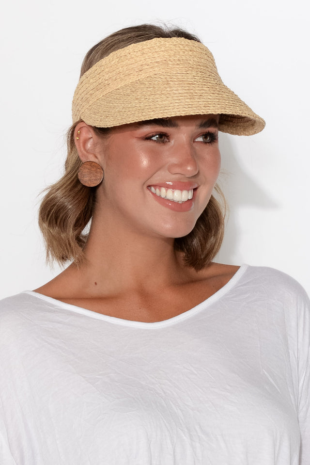 Noosa Natural Raffia Travel Visor image 3