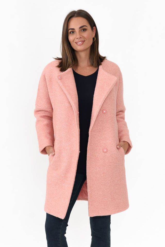 Senseo Winter Peach Wool Blend Coat    alt text|model:MJ