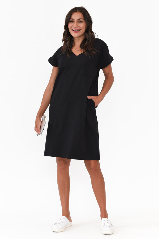 Zena Black T-Shirt Dress image 5