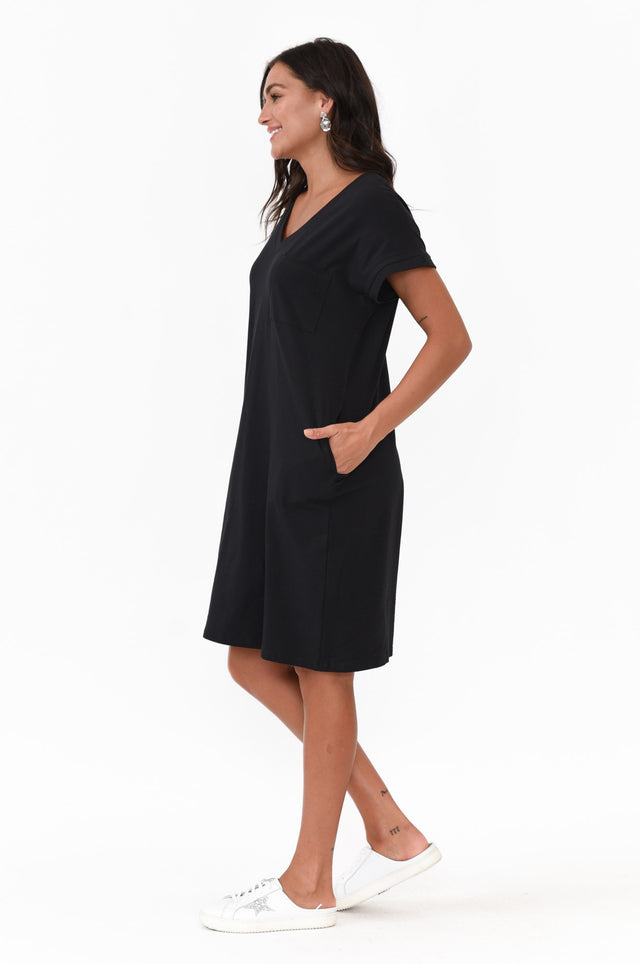 Zena Black T-Shirt Dress image 3